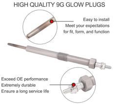 IVONNEY close-up of glow plug heating element highlighting durable construction