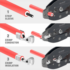 IWISS ergonomic PP+TPR handle detail for comfortable, slip-free grip