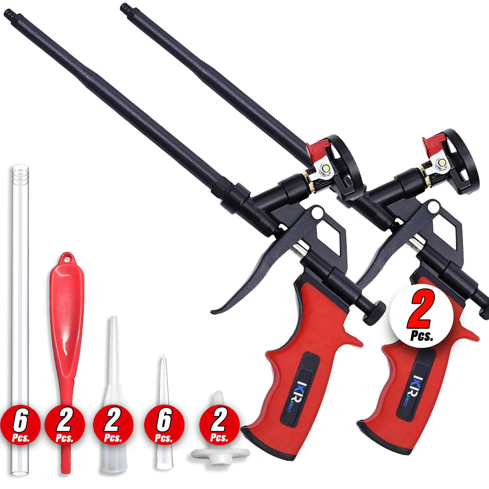 ixirpro front view of dual guns and 18 extenders showing organized kit and efficiency