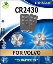 IYUKETROR front packaging showing two CR2430 cells and tool for quick replacement