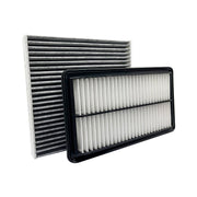 J1YL2C front packaging showing dual engine and cabin filter set and benefits