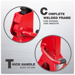 Jack Boss ratchet sawtooth close-up showing positive height locking