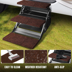 Jack Boss step cover beside ruler showing 22x20 inch size for accurate fit confirmation