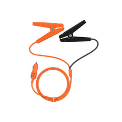Jackery cable front view showing plug and clamps, brand reliable portable recharge