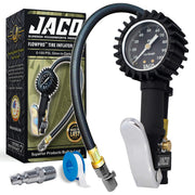 JACO FlowPro front view showing steel body and thumb trigger for durable use