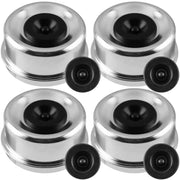 JADODE front view showing four dust caps protecting hub bearings