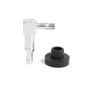 JADSOrBoBi front view of fuel elbow showing compact 90° profile and durability