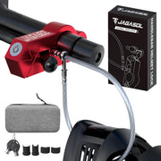 JAGASOL front view on handlebar showing visible theft deterrent
