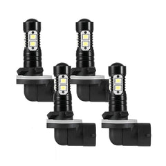 JahyShow front packaging showing four 881 LED fog bulbs and benefits