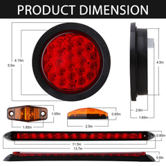 Jamarco close-up of 24 LEDs in 4-inch lens highlighting durable construction