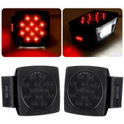 Jamarco front view red smoke lens showing clear brake illumination and style benefit