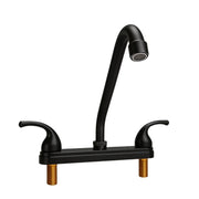 JAMESVAN front view of RV faucet showing high-arc and compact design benefit