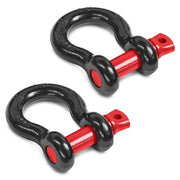 Jamiikury shackles front view showing both black and red colors and secure fit