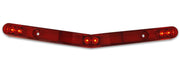 JAMMY front view of V-shaped LED ID bar showing mounting holes and profile for easy fit