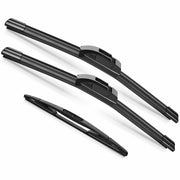 JARHOT front wiper blades packaging showing included 15 inch pair and 13 inch rear benefit clear fit