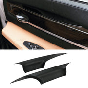 Jaronx front left handle cover on BMW 7 Series showing restored finish and non-sticky feel