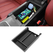 Jaronx front view installed organizer showing tidy top storage benefit