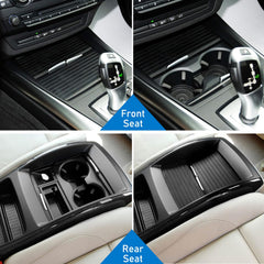 Jaronx installed in BMW X5 front console restoring appearance and function