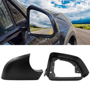 Jaronx front view of right mirror cover showing fit and factory finish benefit