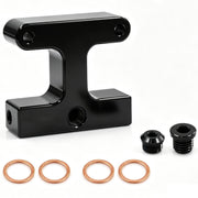 jasperautopart front view bypass block showing clean fitting and improved fuel routing
