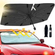 JASVIC front installed windshield shade blocking sun and cooling interior