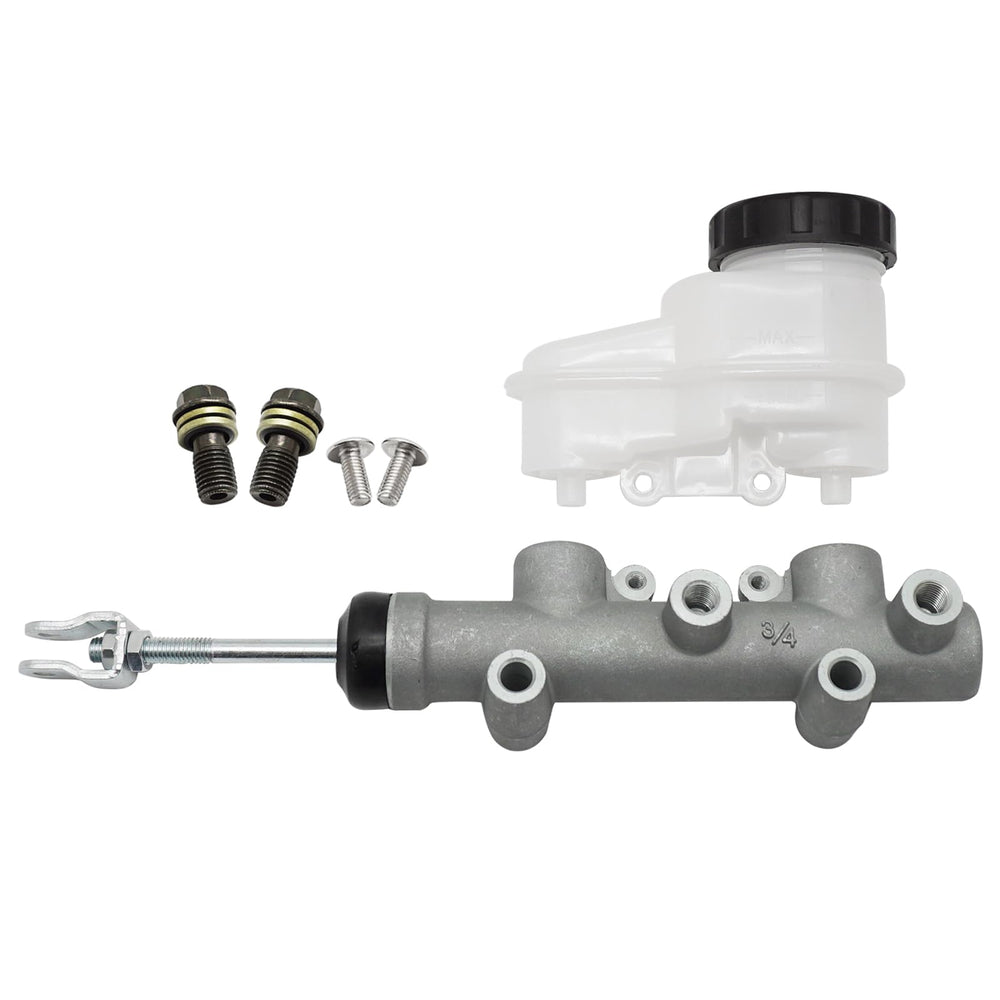 JAVIK brake master cylinder front view showing overall shape and fitment benefit