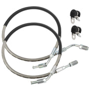 JAVIK front brake hose pair in package, ready to replace worn lines