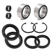 JAVIK front hub kit overview showing all included parts and fitment benefits