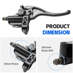 JAVIK master cylinder mounted on handlebar demonstrating easy replacement