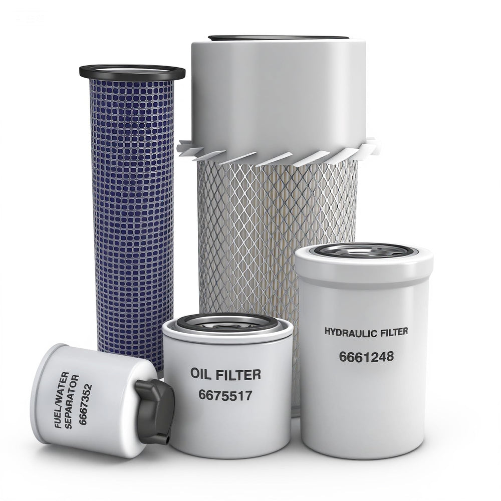 JAVOUKA front view of complete filter kit showing all components for quick identification and convenience