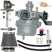 JDLLONG carburetor front view showing clean fit and improved throttle response