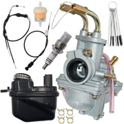 JDLLONG PW50 carburetor front view showing mounting ports and fitment benefit