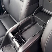 JDMCAR front view of center console tray showing neat compartments and fit