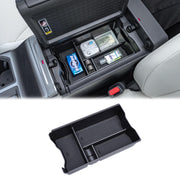JDMCAR front view of console organizer showing neat compartments and easy access