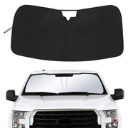 JDMCAR front view installed on F-150 windshield showing full coverage and cooler cabin