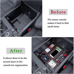 JDMCAR installed in Tundra console demonstrating perfect fit and lid clearance