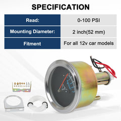 JDMSPEED side profile of 7-153 gauge highlighting compact ABS housing and mounting depth benefit