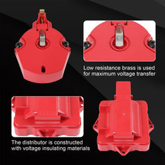 JDMSPEED close-up brass terminals in cap for better conductivity and durability
