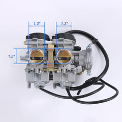 JDMSPEED carburetor installed on ATV manifold demonstrating straightforward fitment