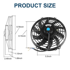 JDMSPEED close-up of fan blades and motor showing durable construction benefit