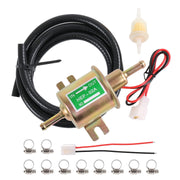 JDMSPEED pump front view showing compact housing and outlet, ensures easy mounting