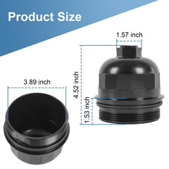 JDMSPEED TP1015 filter element side view demonstrating filtration benefit
