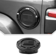 JeCar front view of American flag gas cap cover showing bold styling and durable look
