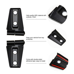 JeCar hinge cover installed on Wrangler side profile for protection
