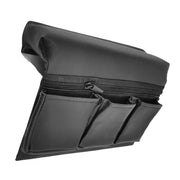JECOMPRIS front view showing compact armrest pocket and tidy storage benefit