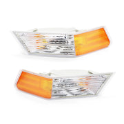 Jecoupoon front turn signal cover pair front view showing clean lenses and improved appearance