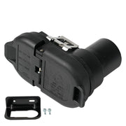 Jetuplusllc adapter front view showing durable housing and clear plug fit benefits