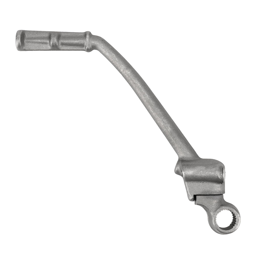 Jetuplusllc kickstart lever front profile showing clean OEM replacement design and fit