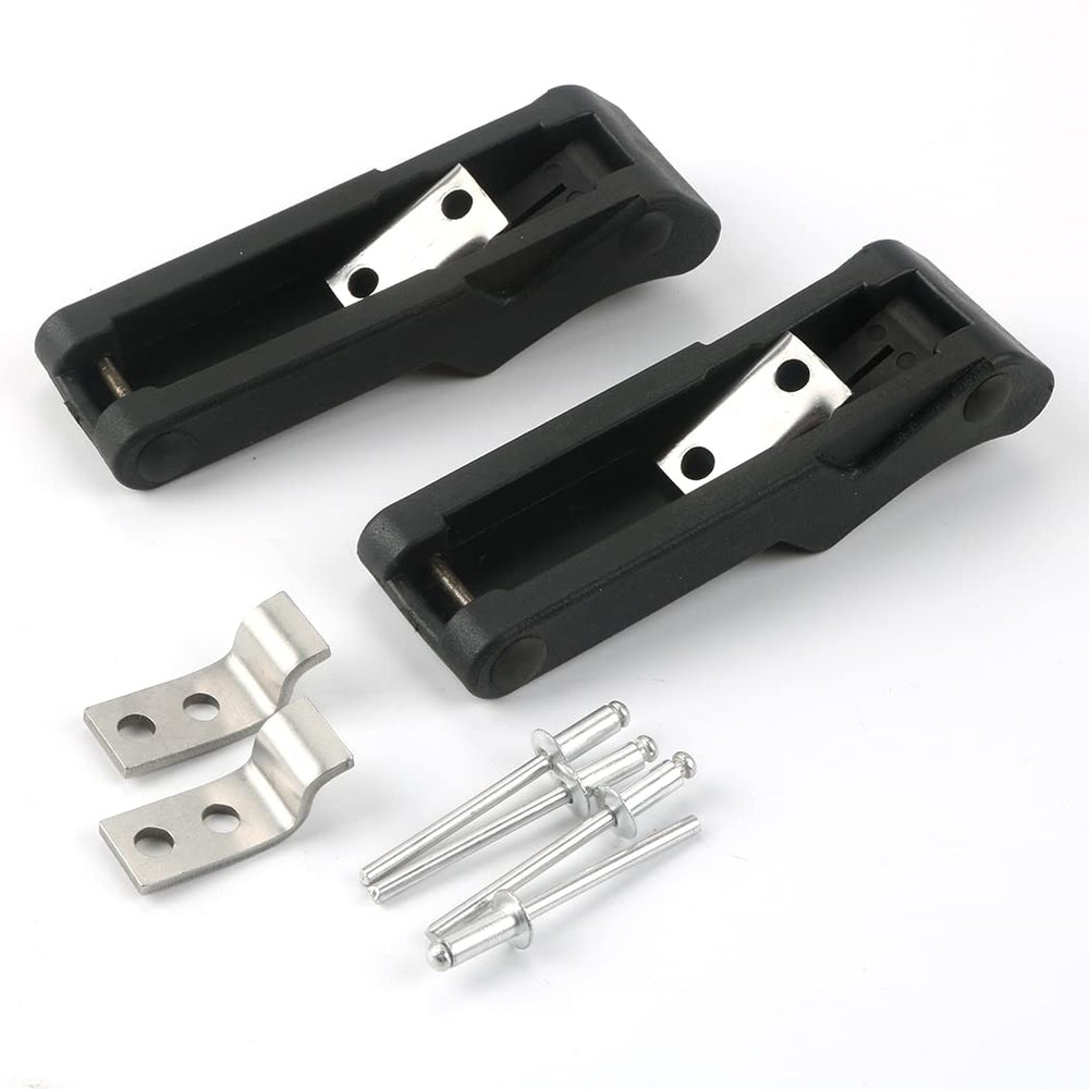 Jetuplusllc front view of rear latches showing secure closure benefit