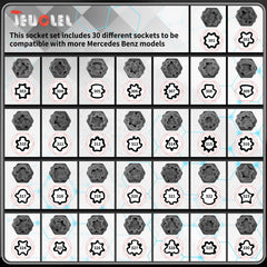 JEUCLEL sockets array top view displaying wide compatibility advantage